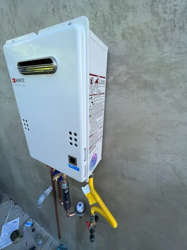Tankless water heater installation for Melrose - Mercy homes